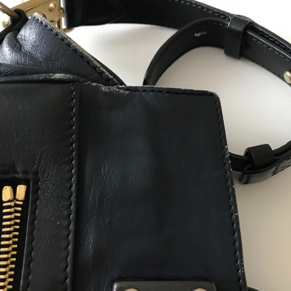 rag & bone: Large Navy/Black Pilot Purse - Picture 7 of 12